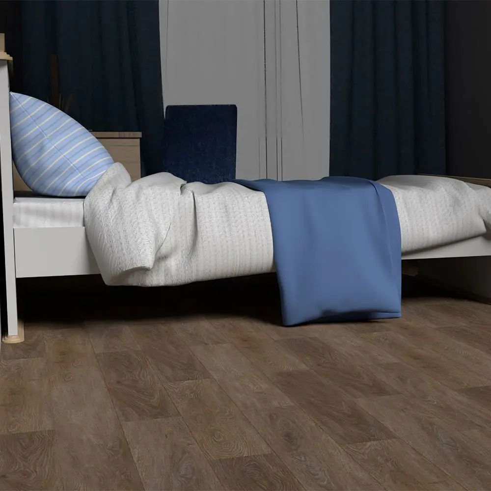 Изображение товара SPC плитка "Дуб Блисс" 33 класс водостойкая для пола с подогревом, 122x18 см