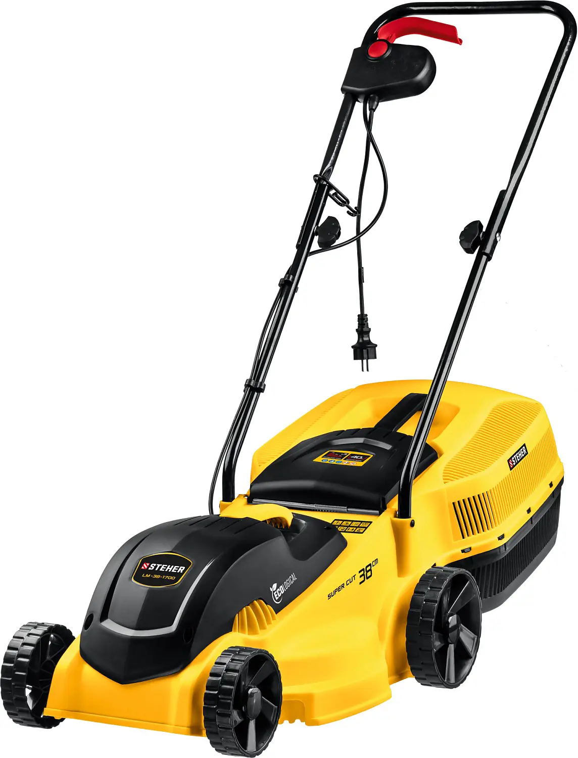 Изображение товара Электрическая газонокосилка Steher LM-38-1700 1700 Вт 38 см для ухода за газоном