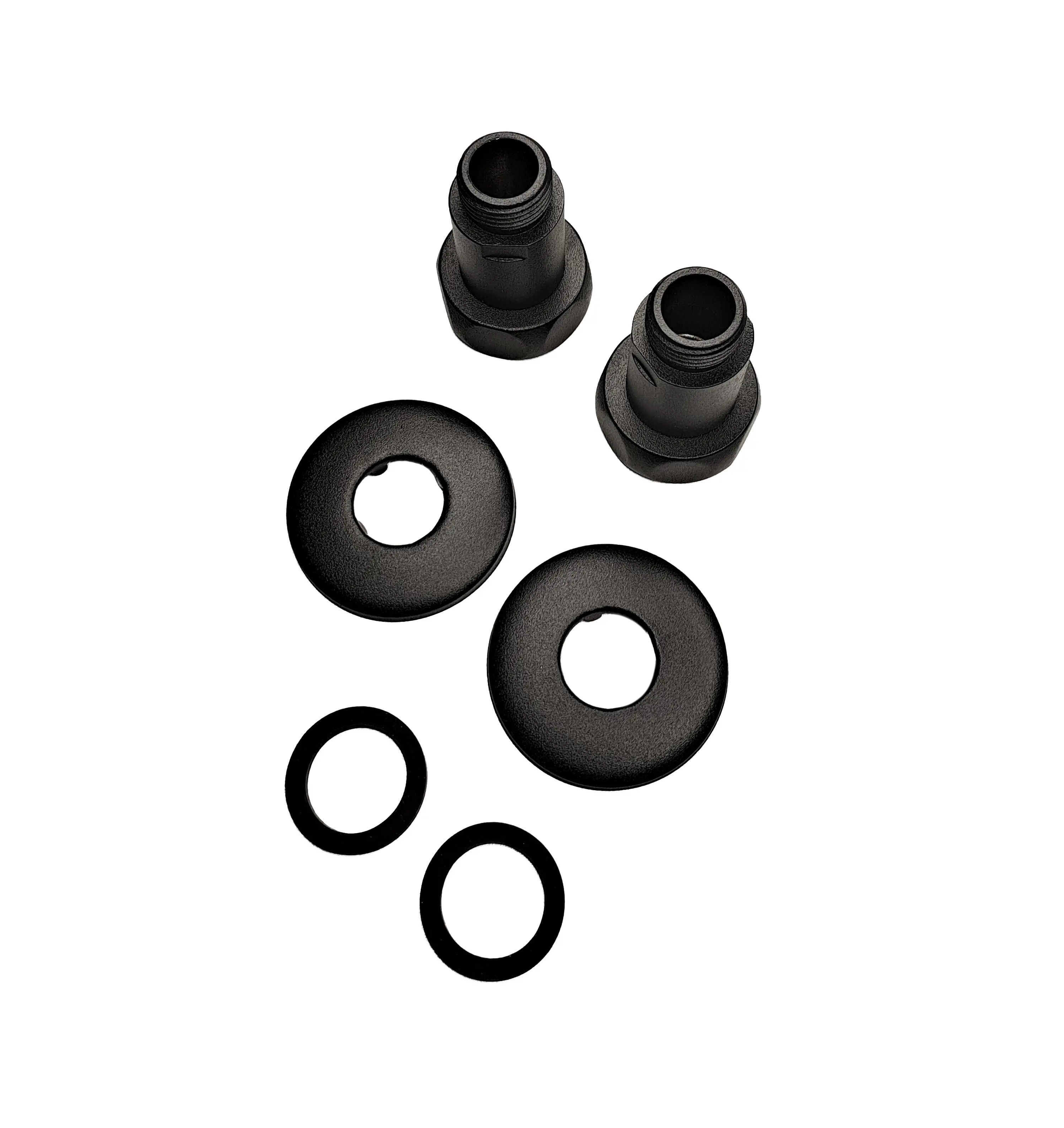 Изображение товара Соединение прямое Indigo гайка и штуцер 1" х 1/2" черный муар