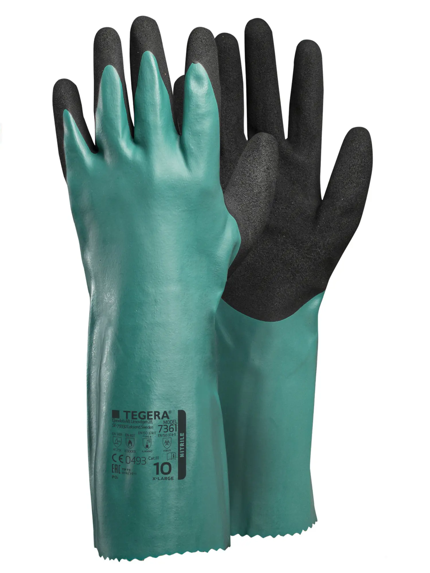 Изображение товара Перчатки нейлоновые Tegera 7361-9, размер 9, обливные