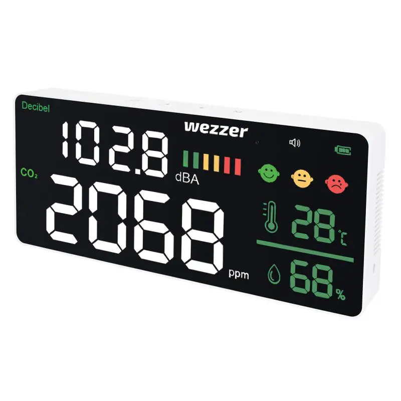 Изображение товара Монитор качества воздуха Levenhuk Wezzer Air PRO CN20 цвет черный/белый