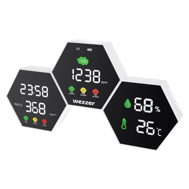 Изображение товара Монитор качества воздуха Levenhuk Wezzer Air PRO DM50 цвет черный/белый