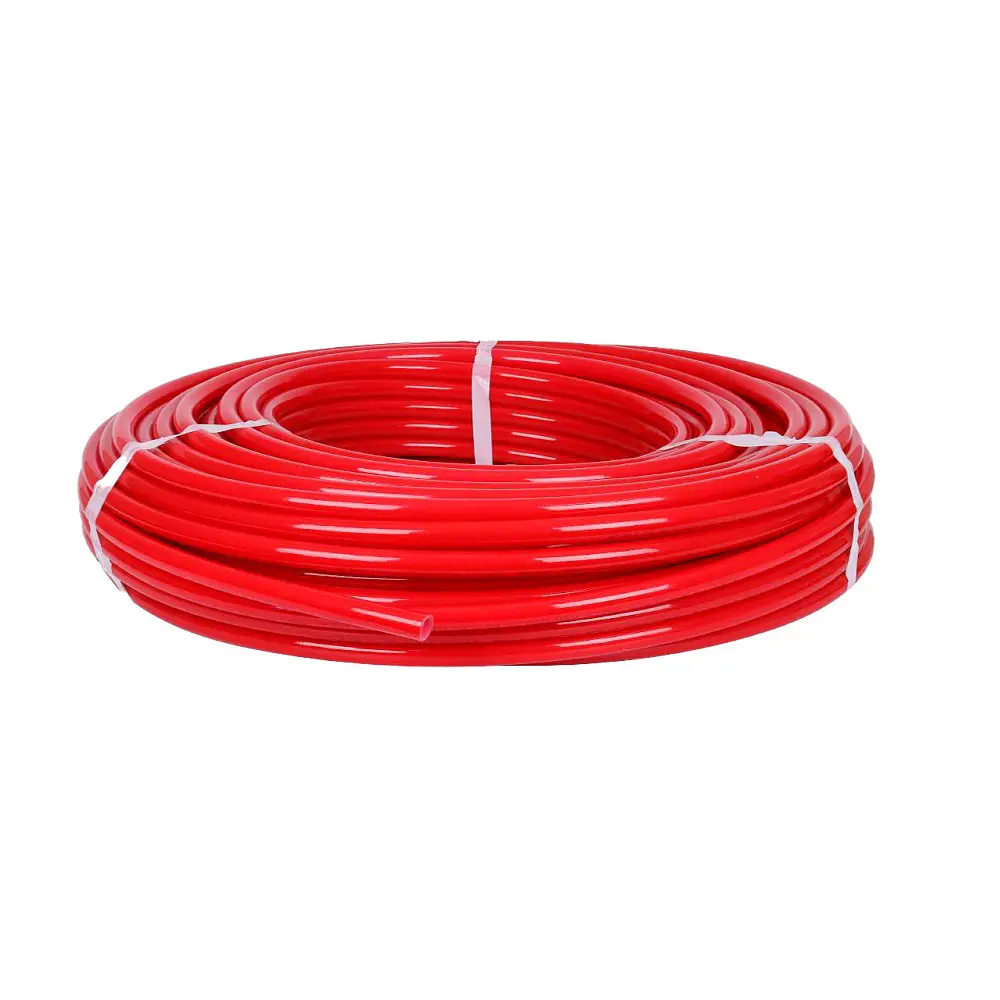 Изображение товара Труба из сшитого полиэтилена для системы тёплого пола Rommer PE-Xa EVOH 16x2.0 мм PN10 бухта 100 м цвет красный