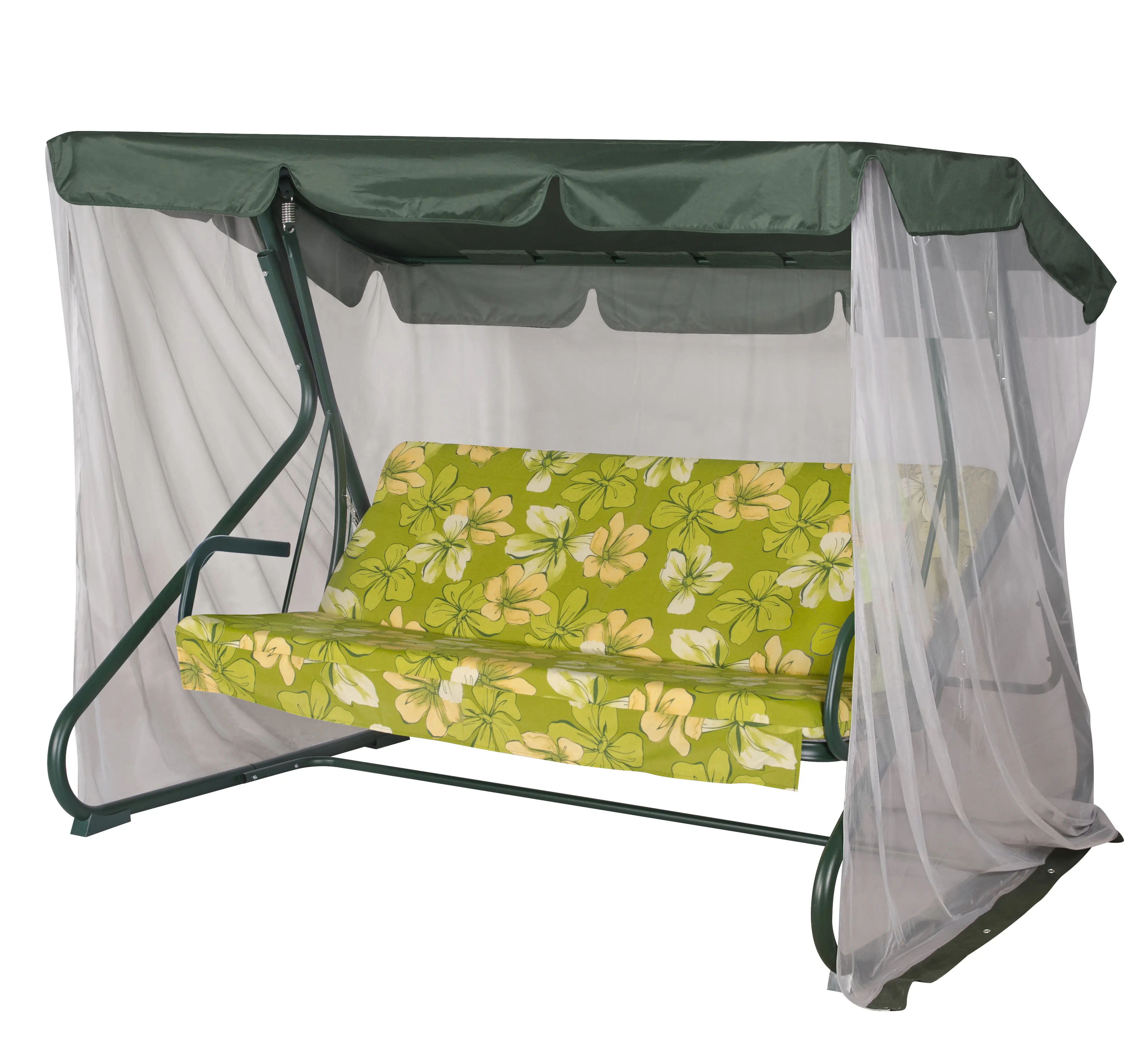 Изображение товара Качели садовые Удачная мебель A48G.522 Ямайка 3-х местные до 300 кг зеленый