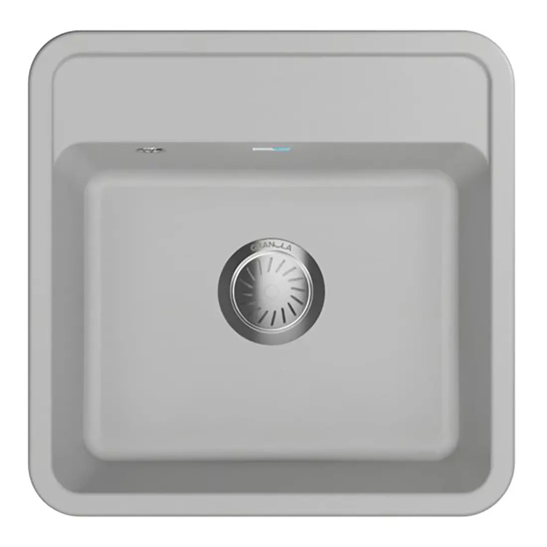 Изображение товара Накладная мойка Granula Standart 5001 50x50x21 см кварц цвет белый