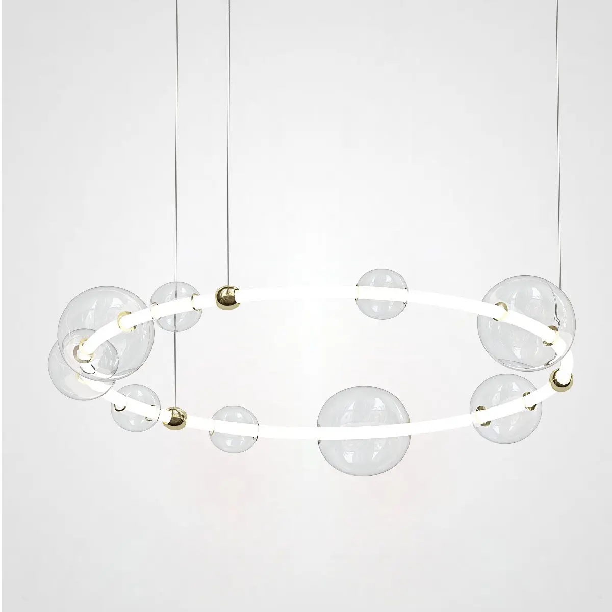 Изображение товара Люстра подвесная светодиодная IMPERIUMLOFT 195006-23 Sessa 4.30 м² теплый белый свет цвет золотой