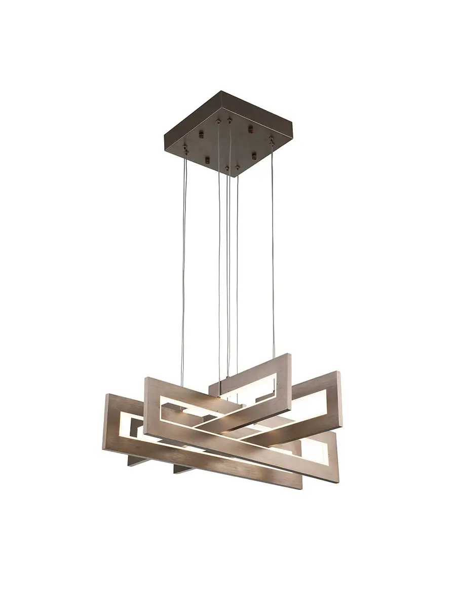 Изображение товара Светильник подвесной светодиодный INDIGO V000010L 20 м² нейтральный белый свет цвет коричневый