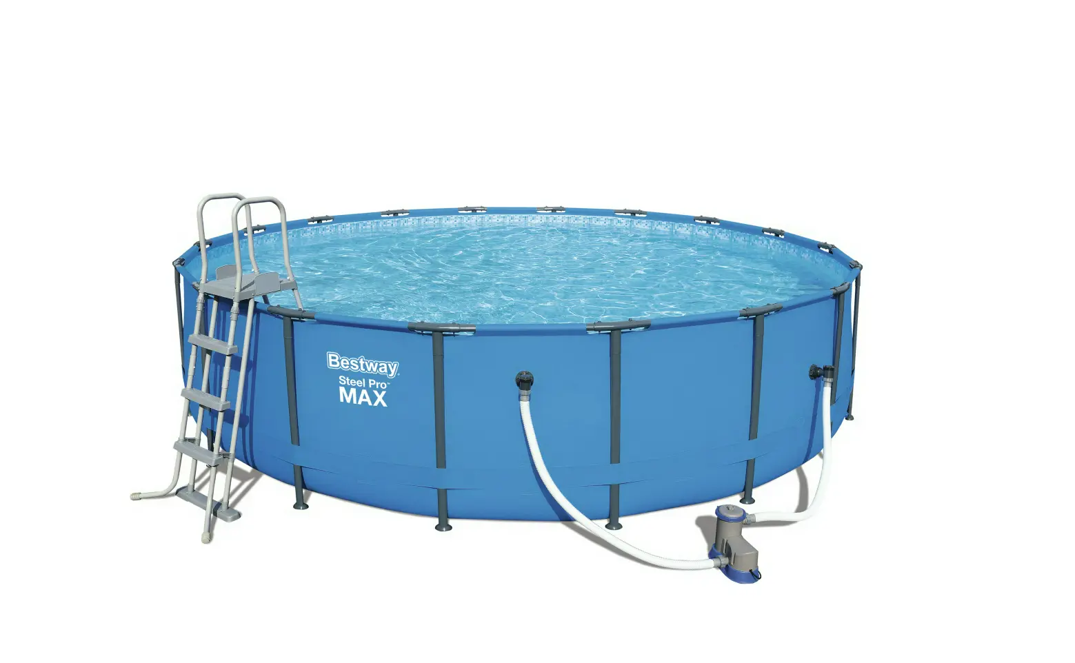 Изображение товара Бассейн каркасный Bestway круглый 549x122 см 23062 л Steel Pro Max