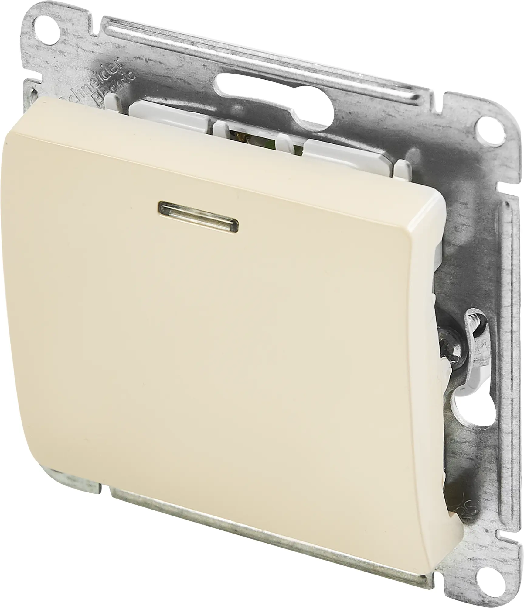 Изображение товара Встраиваемый переключатель Systeme Electric Glossa 1 клавиша бежевый