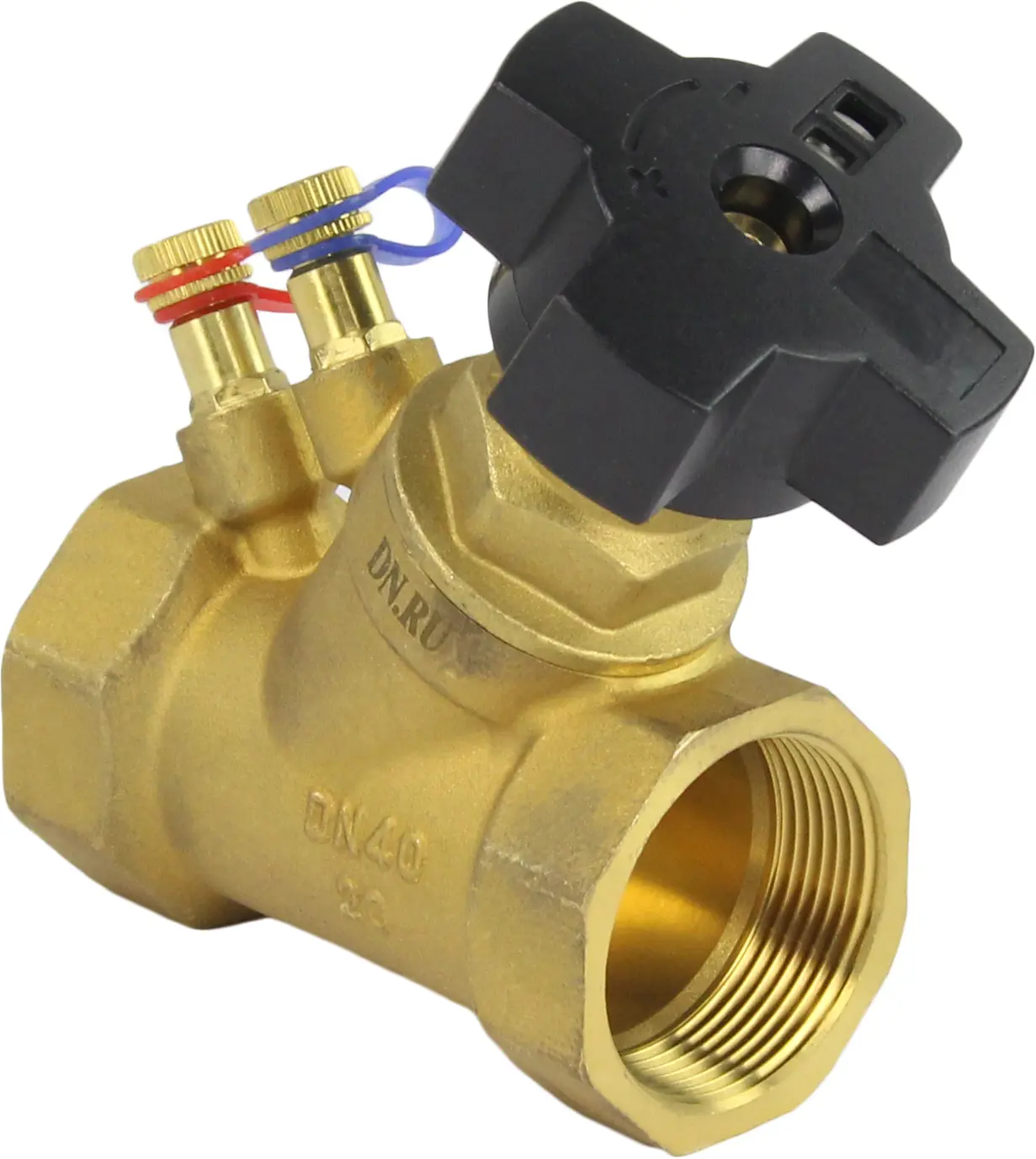 Изображение товара Клапан балансировочный DN.RU 1 1/2" DN40 латунь для воды и гликолевых растворов