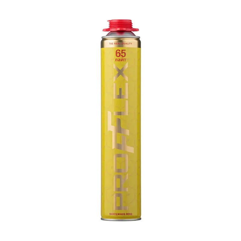 Изображение товара Пена монтажная профессиональная Profflex PRO Yellow Lite 65л зимняя 850 мл