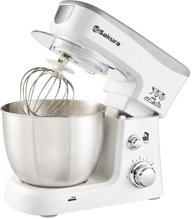 Изображение товара Миксер планетарный Sakura SA-6327W 1000 Вт цвет белый