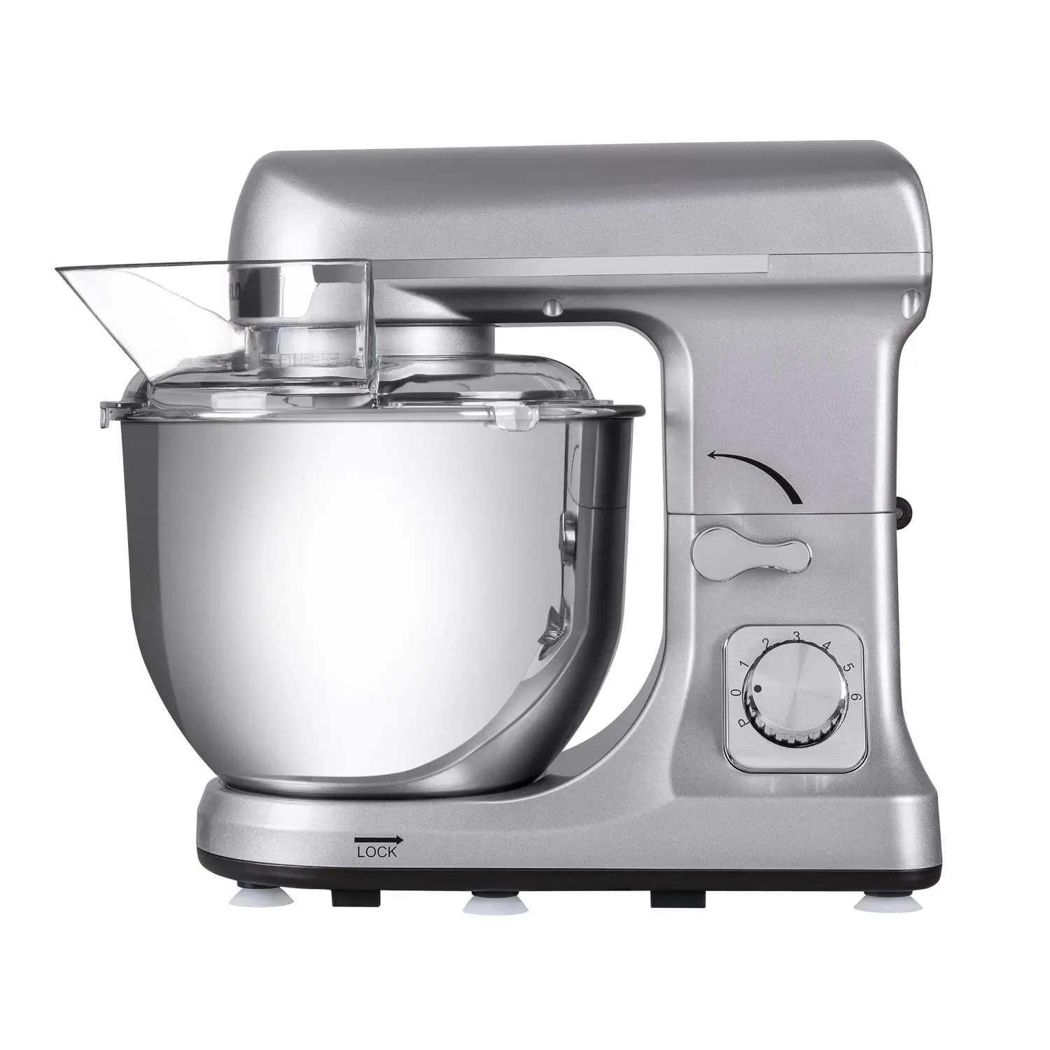 Изображение товара Миксер планетарный Maunfeld MF-434S 1000 Вт серебристый кухонный помощник