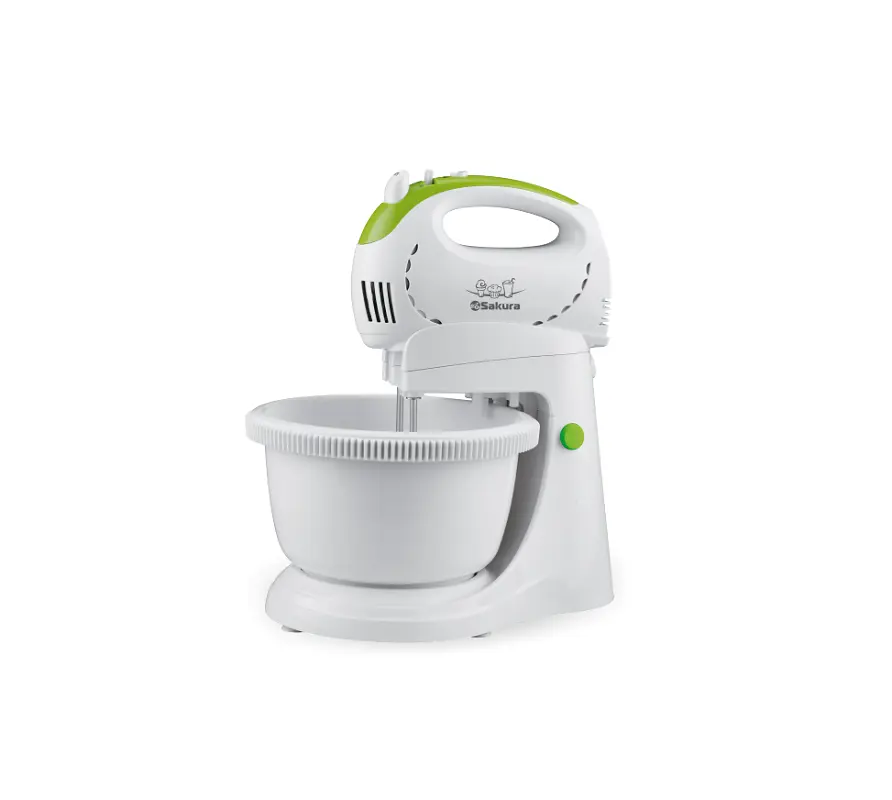 Изображение товара Миксер планетарный Sakura SA-6319CGR 400 Вт цвет белый, салатовый