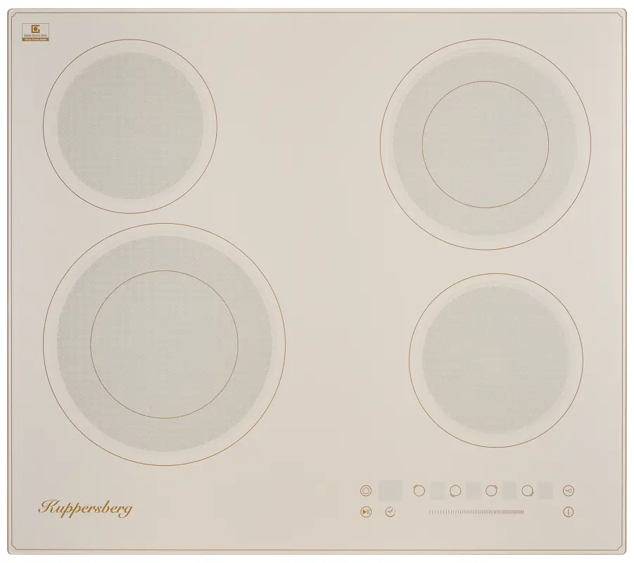 Изображение товара Электрическая варочная панель Kuppersberg ECS 622 C 59 см 4 конфорки цвет бежевый