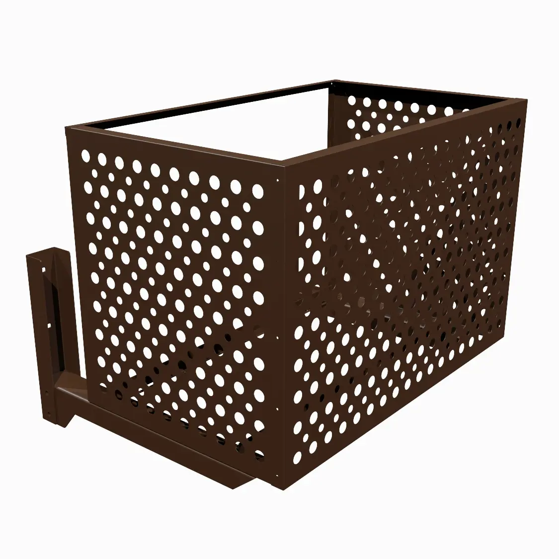 Изображение товара Короб для наружного блока кондиционера на фасад Ласар 900x600x550 мм цвет коричневый