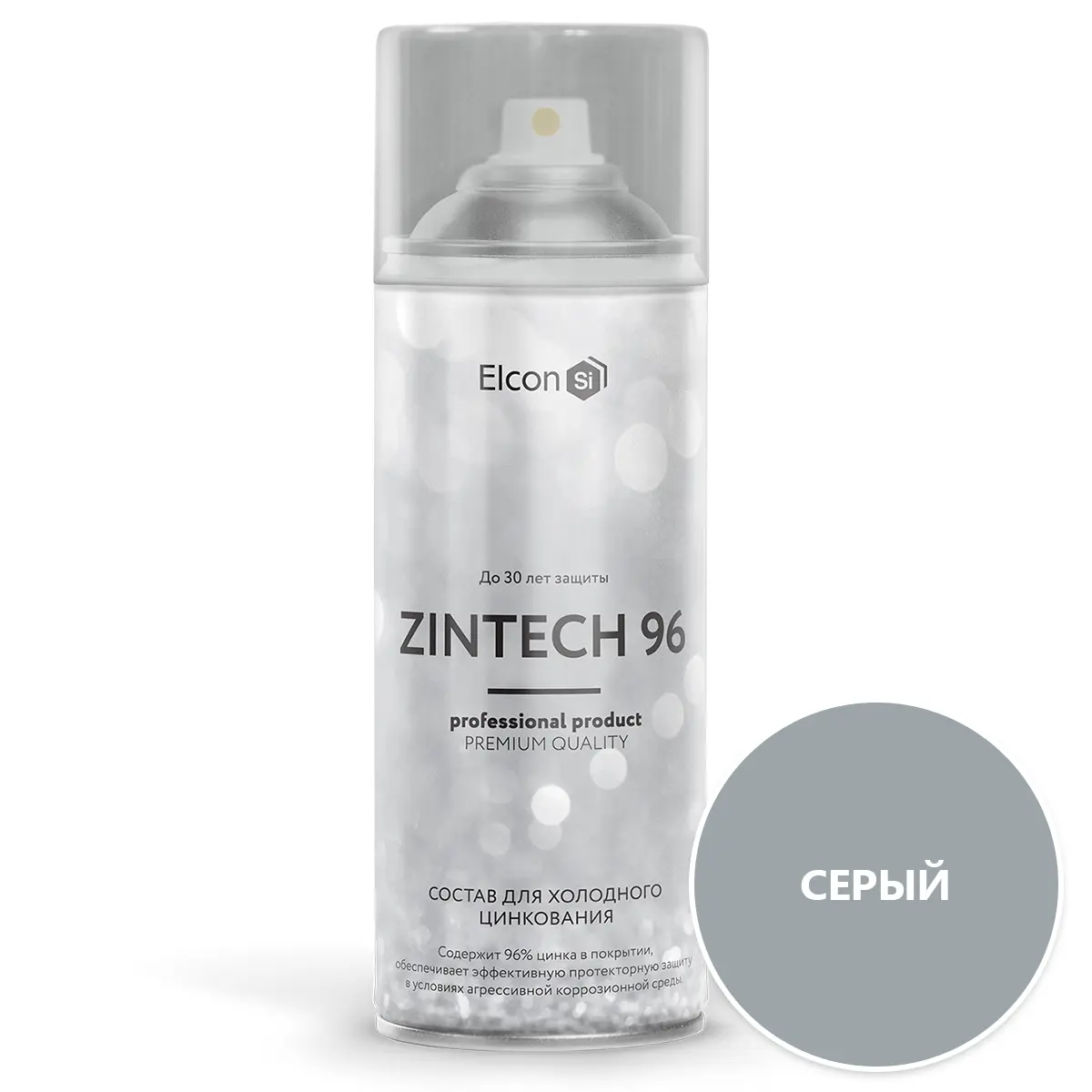 Изображение товара Грунтовка аэрозольная Elcon Zintech 00-00004044 520 мл