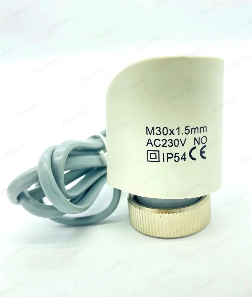 Изображение товара Сервопривод электротермический ViEiR VR1124 для коллектора M30x1.5 нормально открытый 230 В 2м