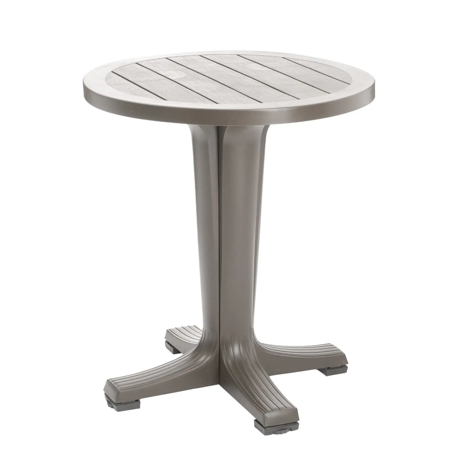 Изображение товара Нераздвижной садовый стол Элластик-пласт Прованс 65 см x 65 см x 70 см отсутствует серый/серебристый