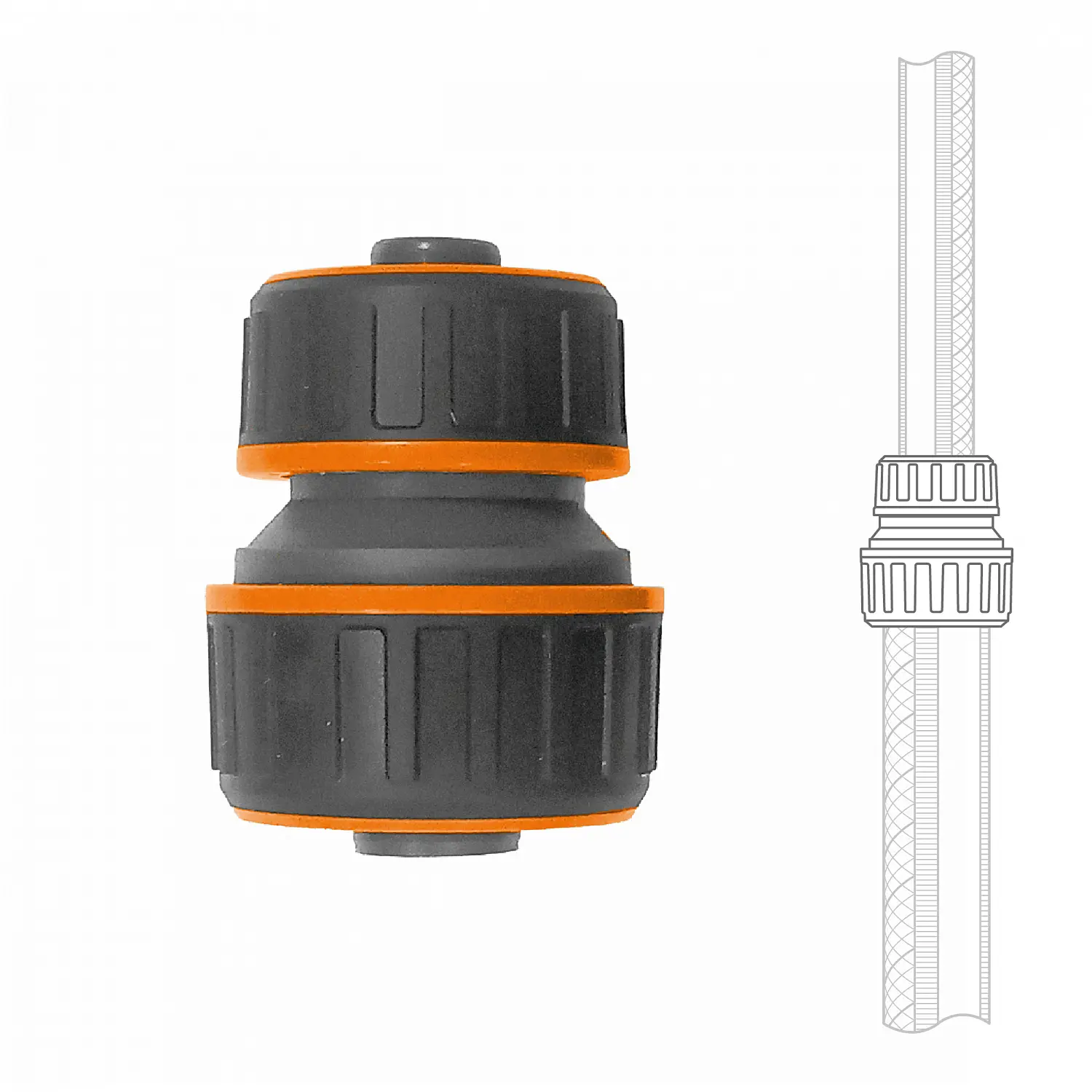 Изображение товара Переходник для шлангов с 13-15 мм 1/2"-5/8" на 15-19 мм 5/8"-3/4" Daewoo DWC 3200