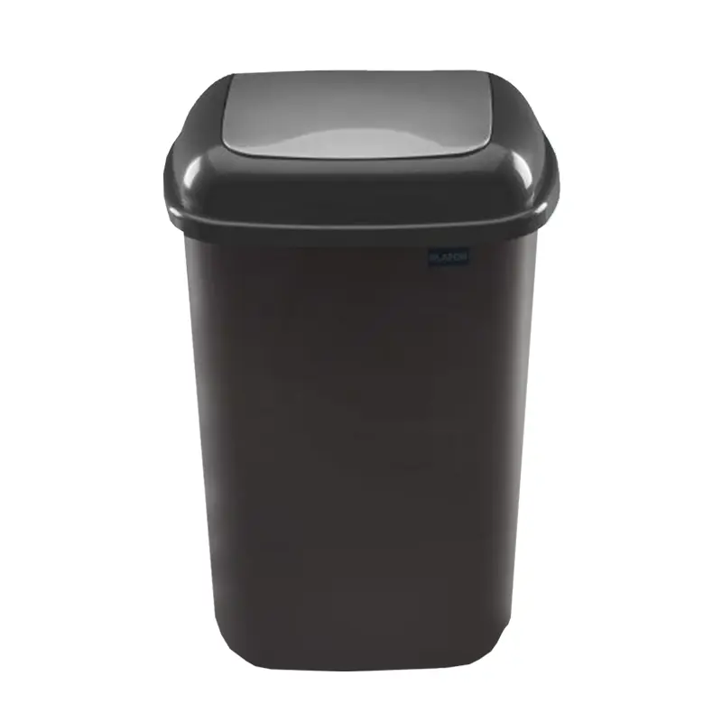 Изображение товара Контейнер для мусора Plafor QUATRO 45 л цвет серебряный