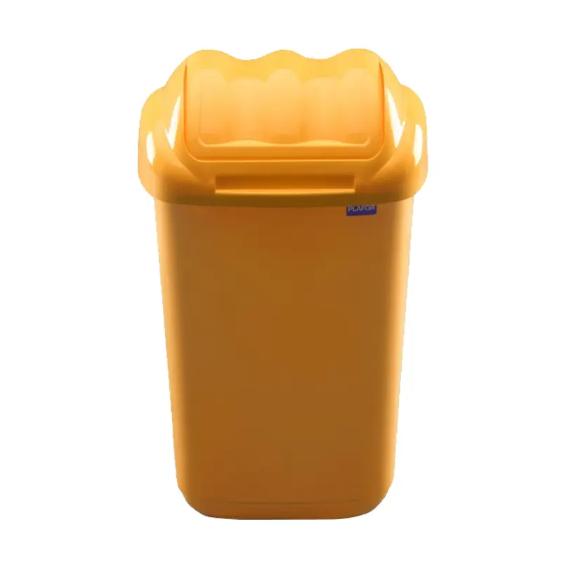 Изображение товара Мусорное ведро Plafor Fala 50 л цвет желтый