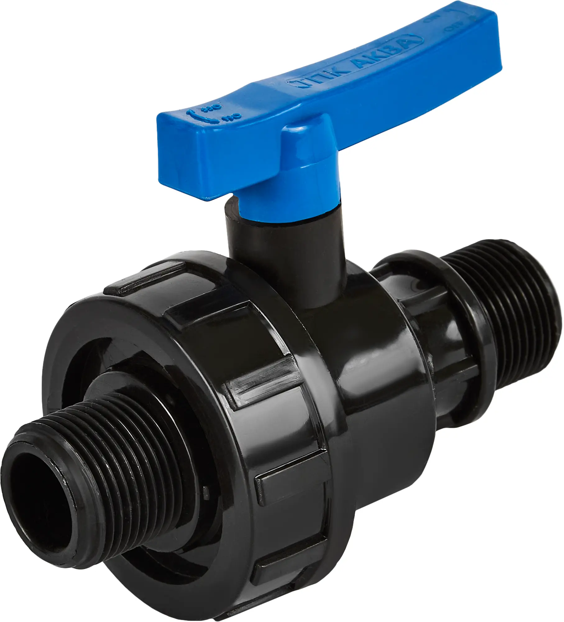 Изображение товара Кран шаровой прямой ТПК-Аква DN20 PN16 3/4" полиэтилен ручка флажок Россия