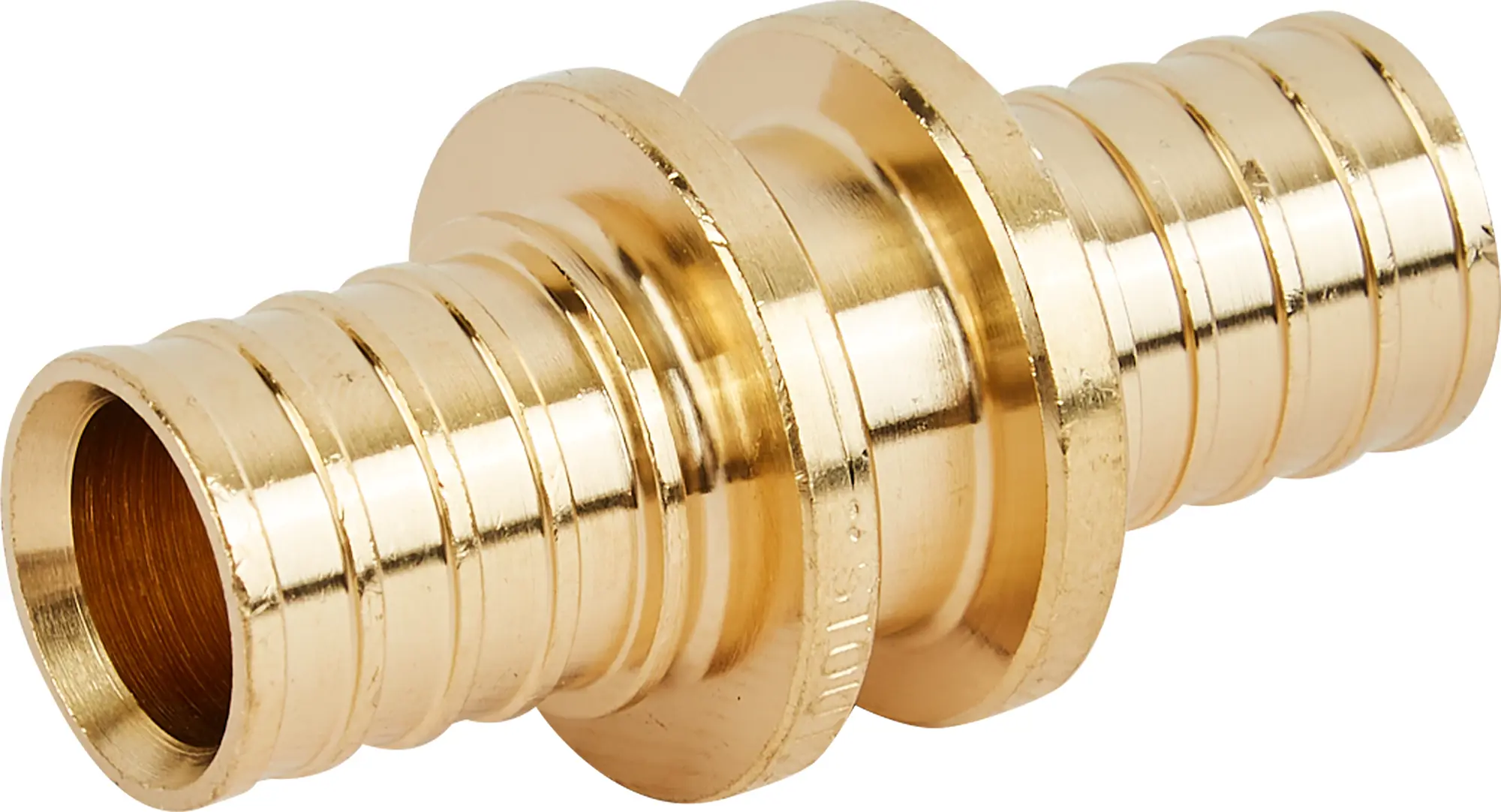 Изображение товара Соединитель для труб из сшитого полиэтилена 20 мм латунь Stout