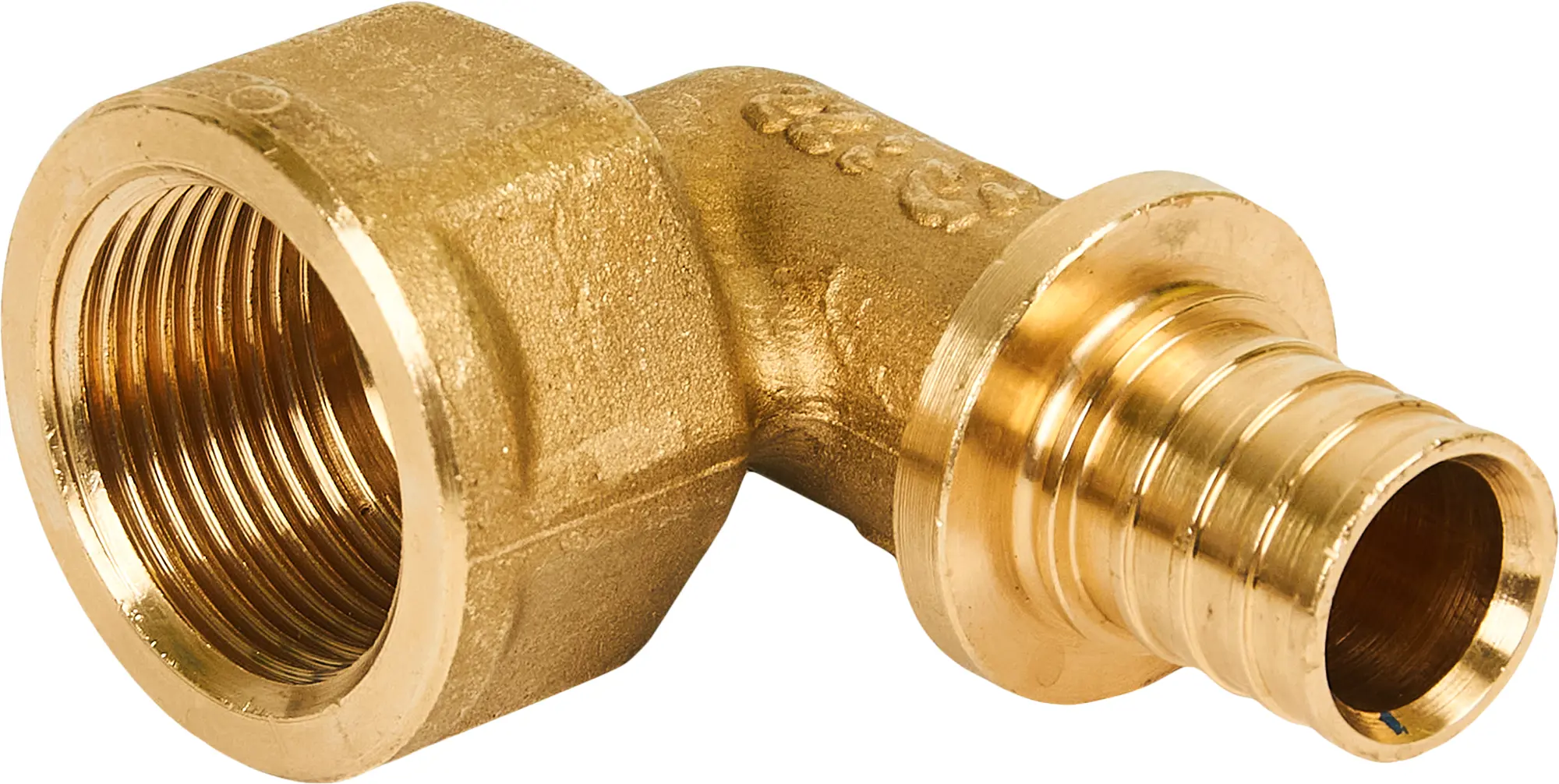 Изображение товара Угол комбинированный 90° Stout из латуни 3/4''x20 для труб с внутренней резьбой