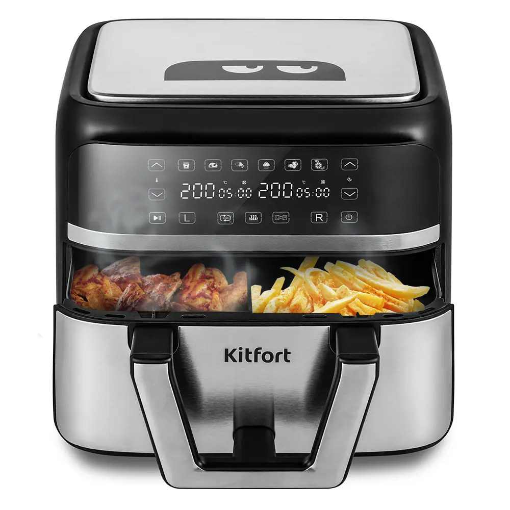 Изображение товара Аэрогриль Kitfort КТ-2247 6 программ цвет сталь