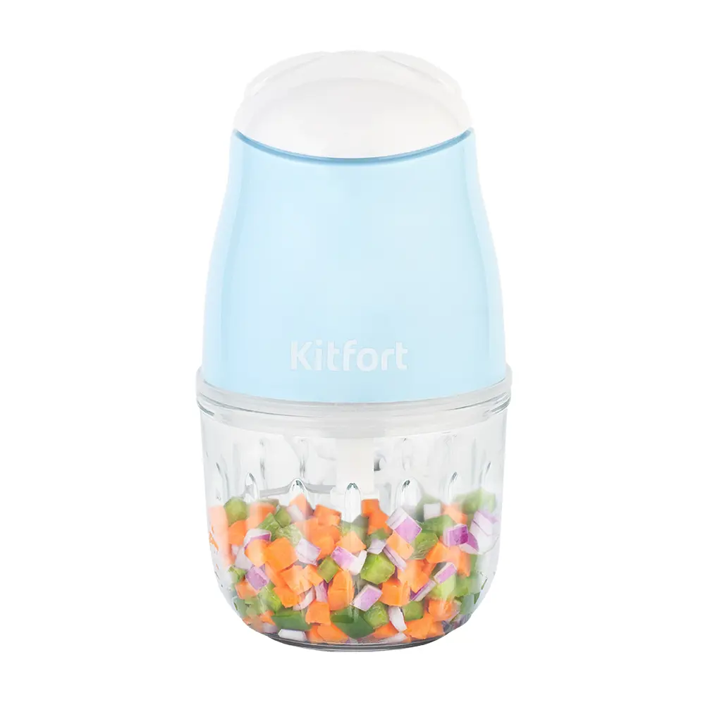 Изображение товара Измельчитель электрический Kitfort КТ-3092 1 скорость цвет голубой