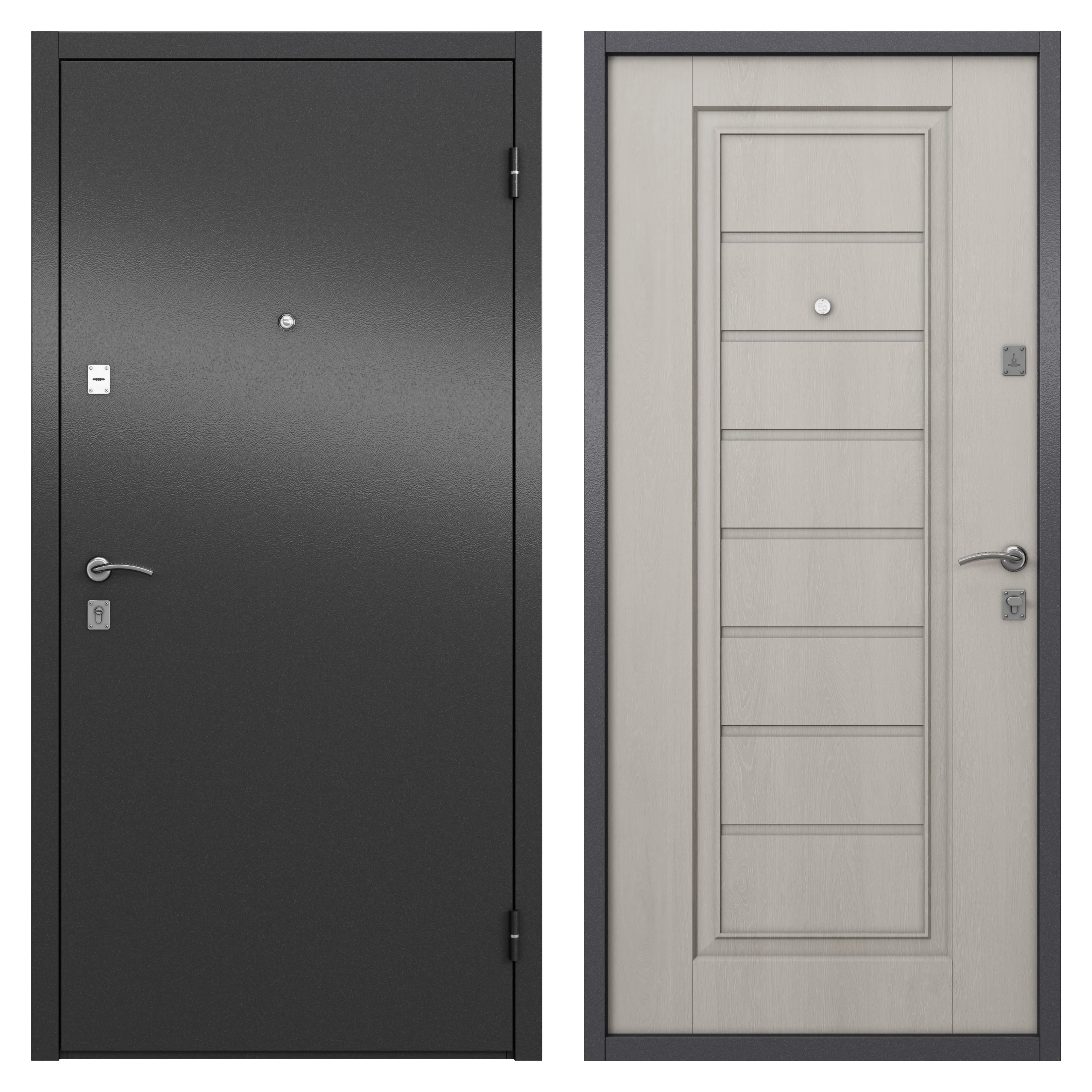 Изображение товара Входная металлическая дверь Альта 95x205 см правая белое дерево