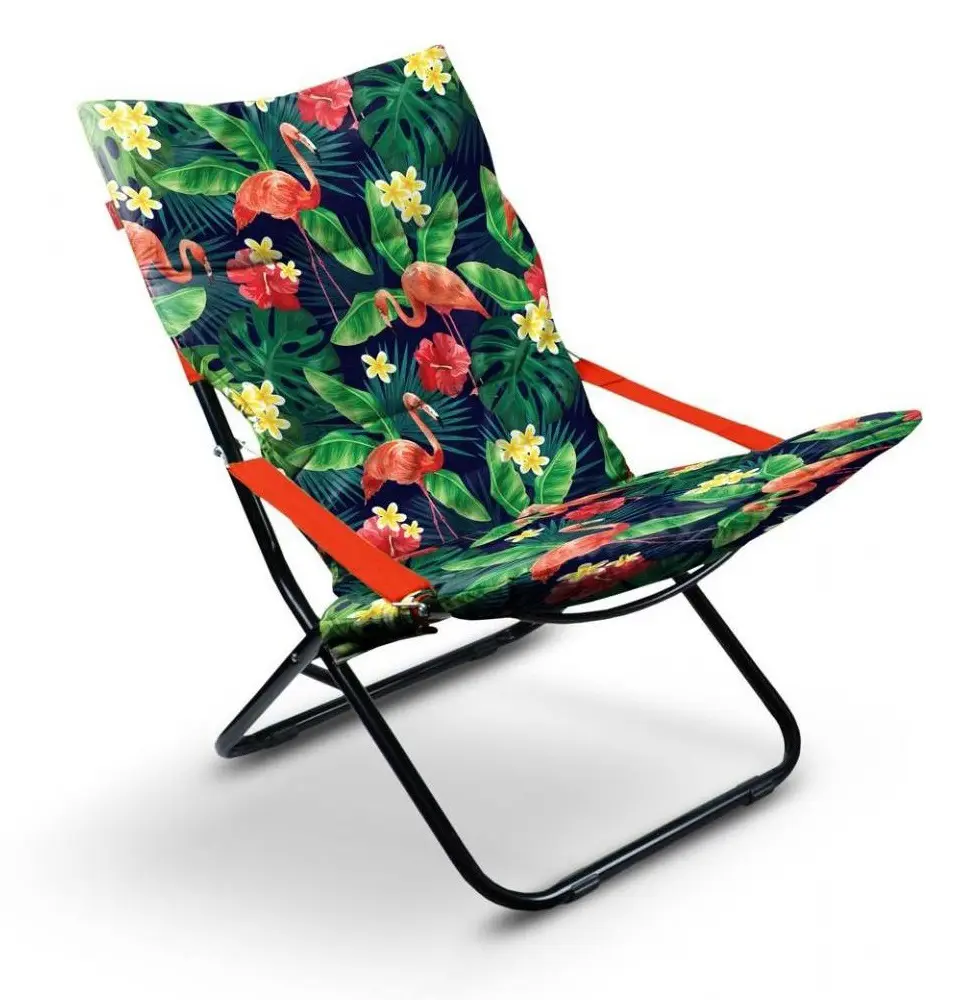 Изображение товара Шезлонг Nika HHK4Р/F 85 см х 64 см х 86 см металл/ткань ПВХ разноцветный