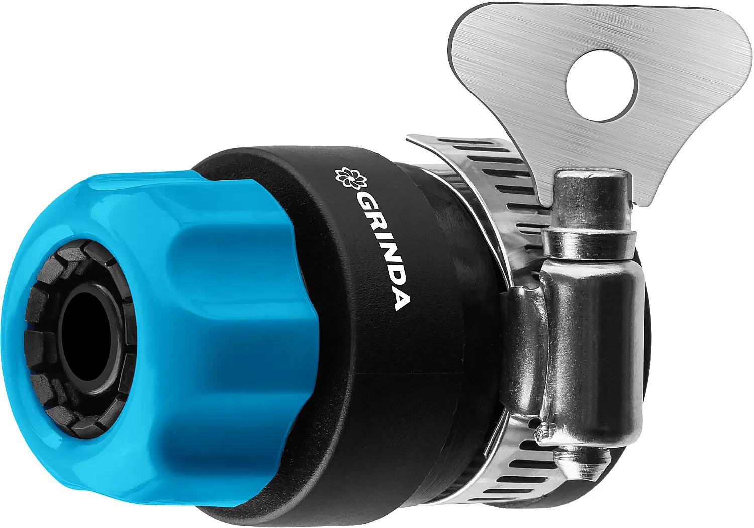 Изображение товара Быстросъёмный соединитель Grinda TCC-34 шланга 1/2″ - труба 3/4″ с хомутом