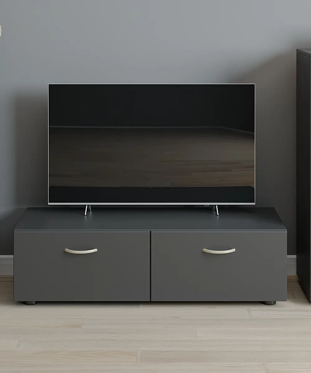 Изображение товара Тумба под телевизор Феликс В1-297 102x29x35 см ЛДСП цвет антрацит