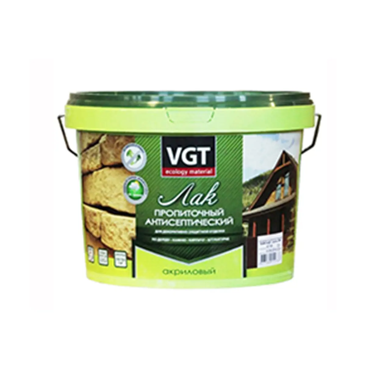 Изображение товара Лак пропиточный антисептический VGT венге 12.5 л для дерева и камня
