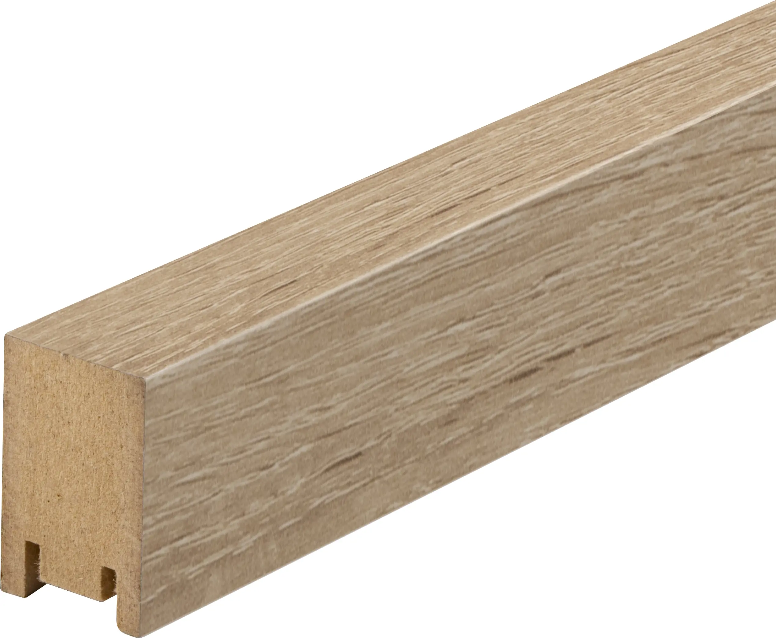 Изображение товара Рейка МДФ 2700x22x35 мм цвет дуб сонома для интерьеров