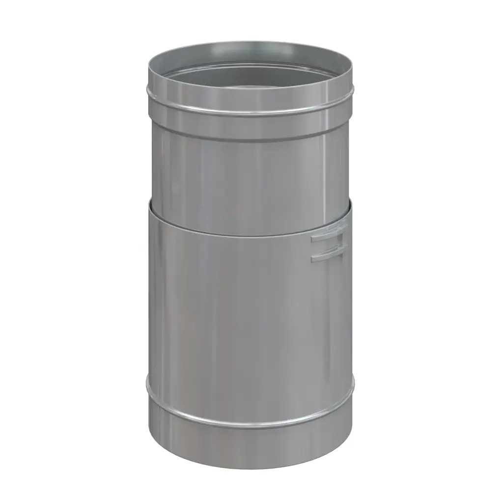 Изображение товара Телескопическая муфта Росстин 300-450мм ⌀180мм нержавеющая сталь AISI 304 0.5мм