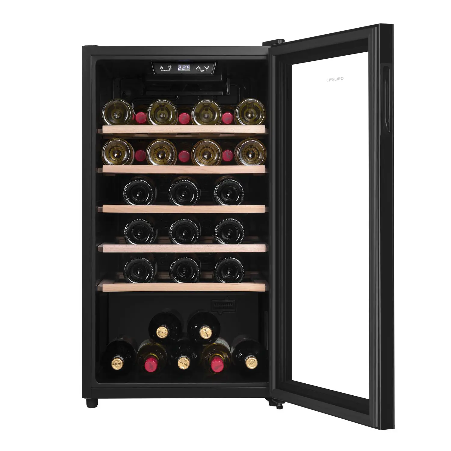 Изображение товара Винный шкаф Maunfeld MFWC-124S56 для 56 бутылок черный