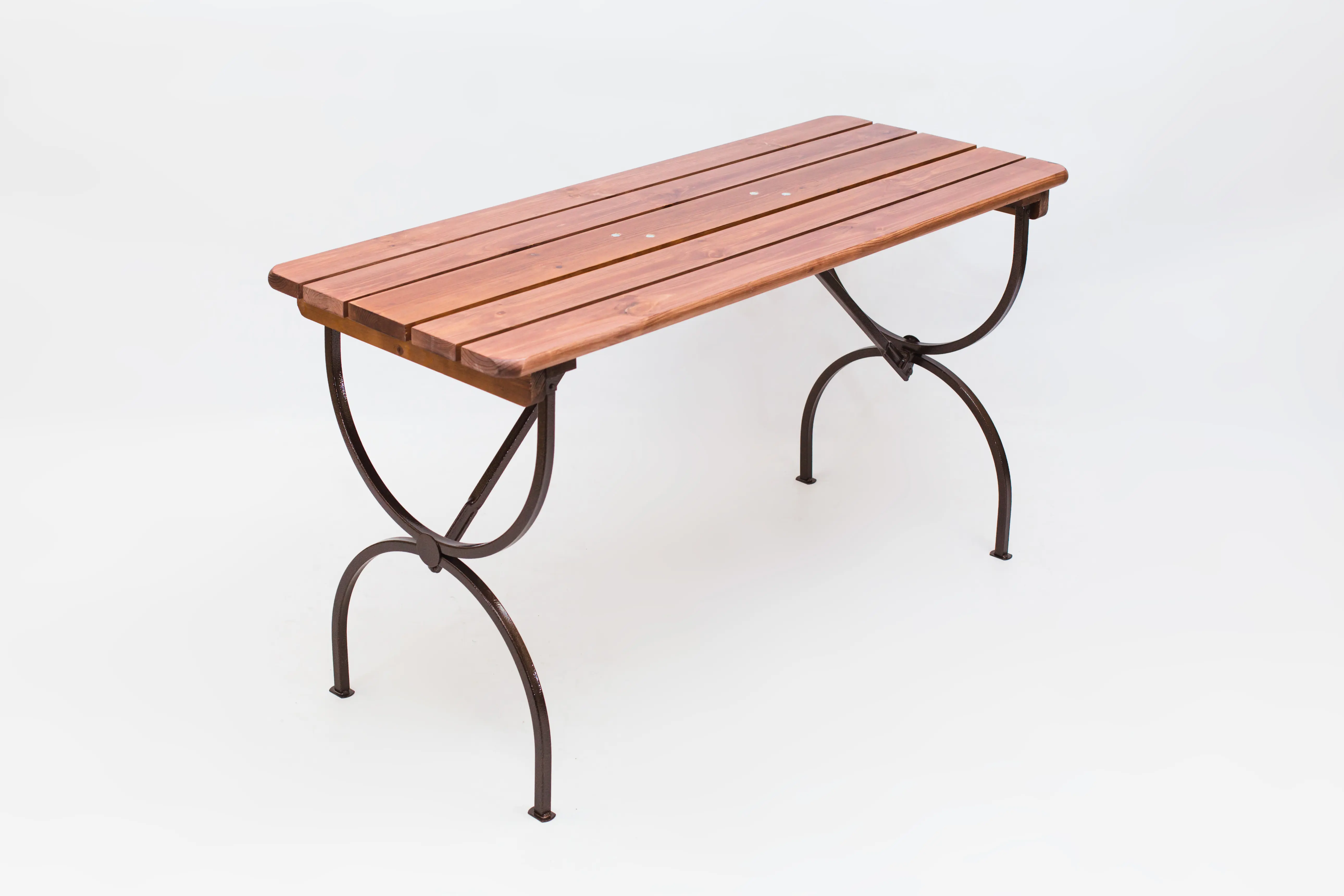 Изображение товара Нераздвижной садовый стол складной Фотон Линц 150 см x 60 см x 81 см алюминий коричневый