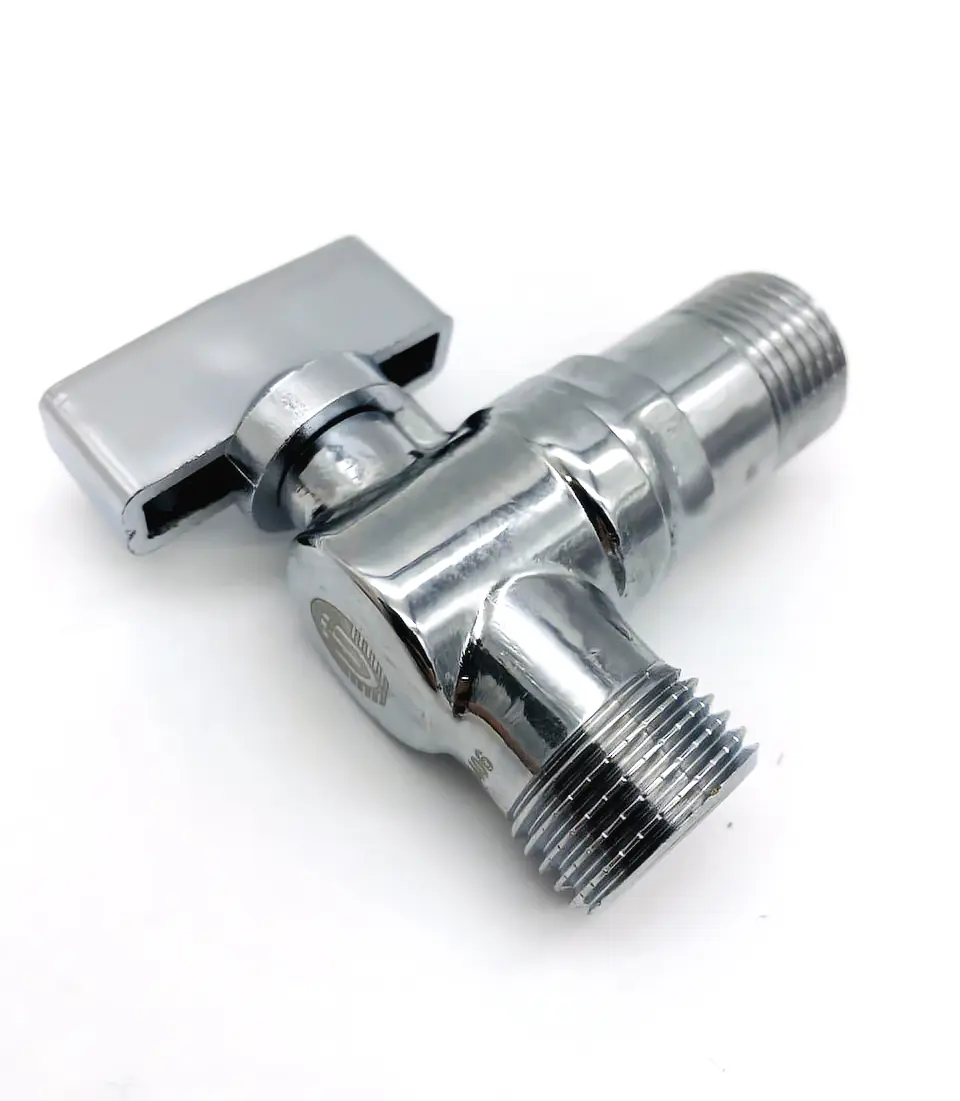 Изображение товара Кран угловой TIM BL5811 1/2"х 1/2" для подключения приборов хром