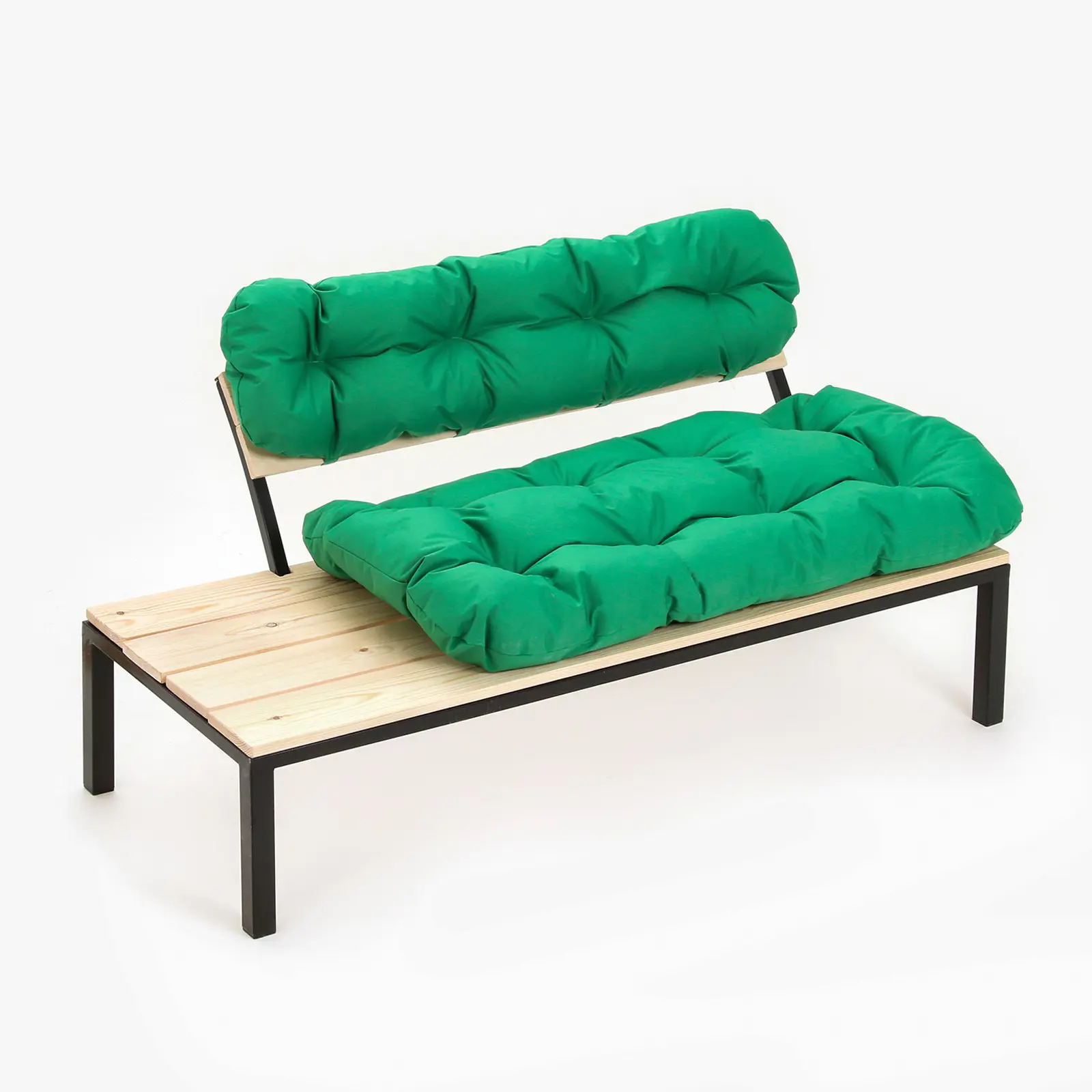 Изображение товара Диван садовый Клик мебель 9572339 Дачный 148 см x 80 см x 63 см металл зеленый