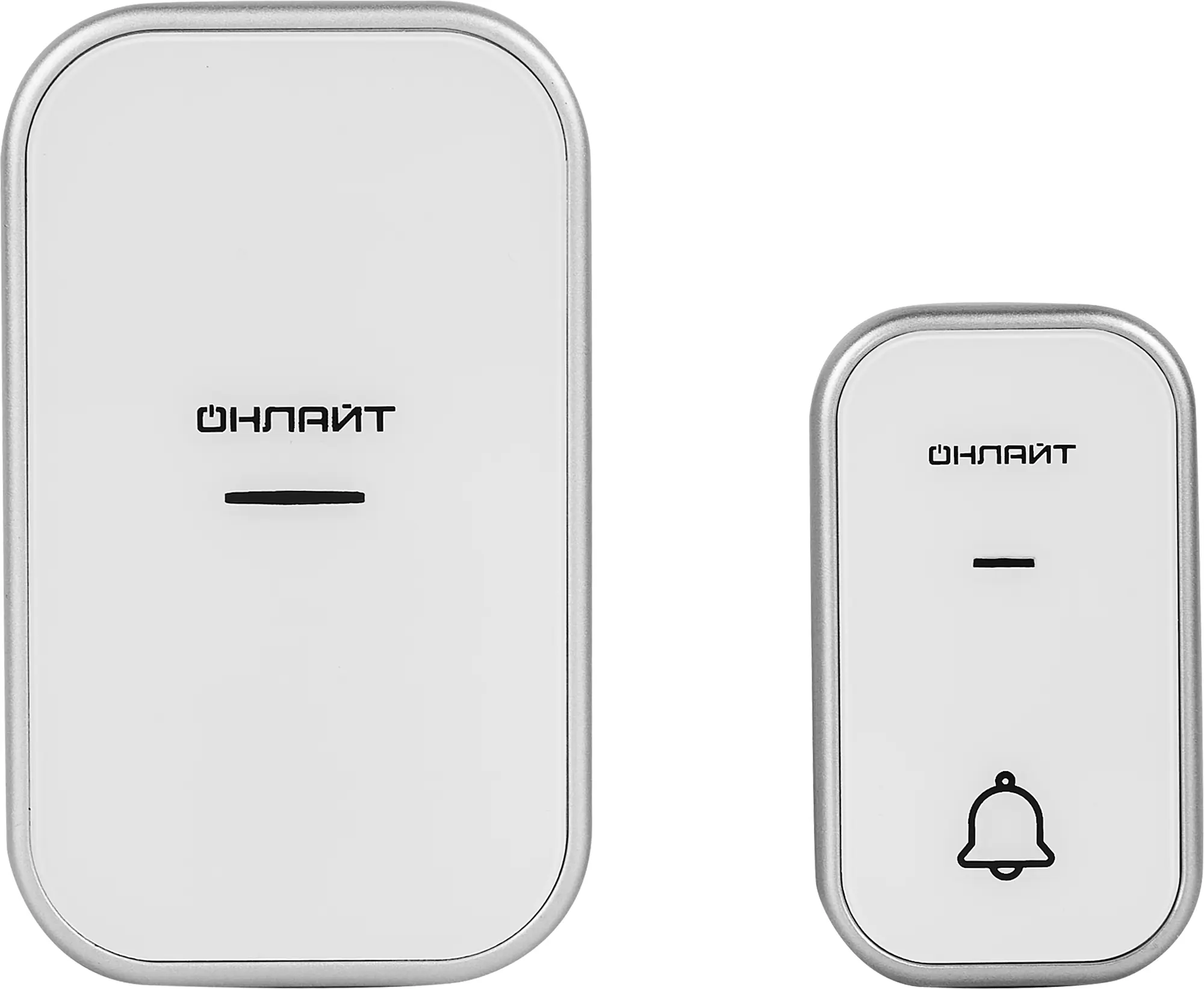 Изображение товара Беспроводной дверной звонок Онлайт ODB-D-AC03-1V1-WH, 36 мелодий, IP44, 150 м