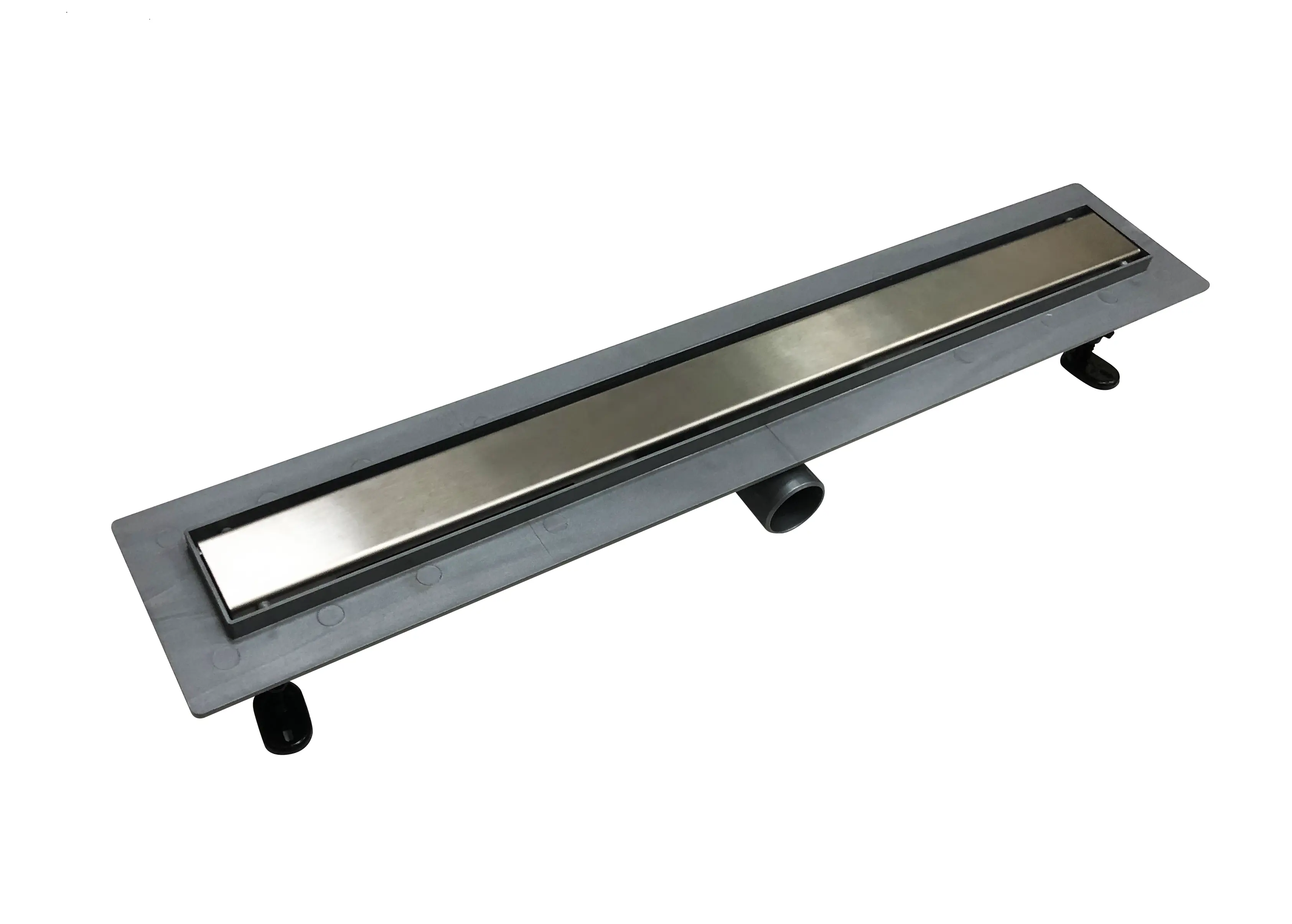 Изображение товара Трап для душа комбинированный затвор 61.7x700 мм пластиковый корпус цельная решетка