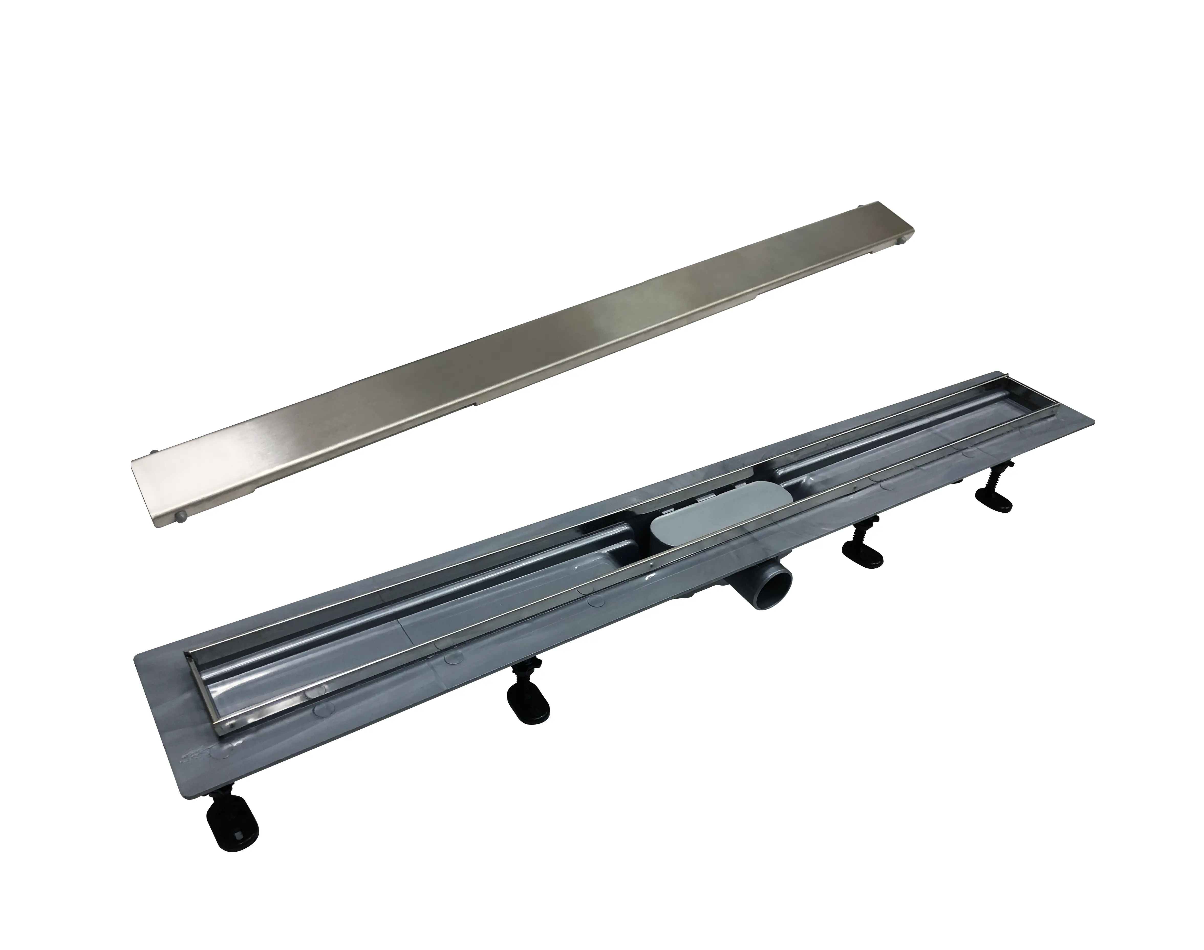 Изображение товара Трап для душа комбинированный затвор 61.7x900 мм пластик цельная решетка