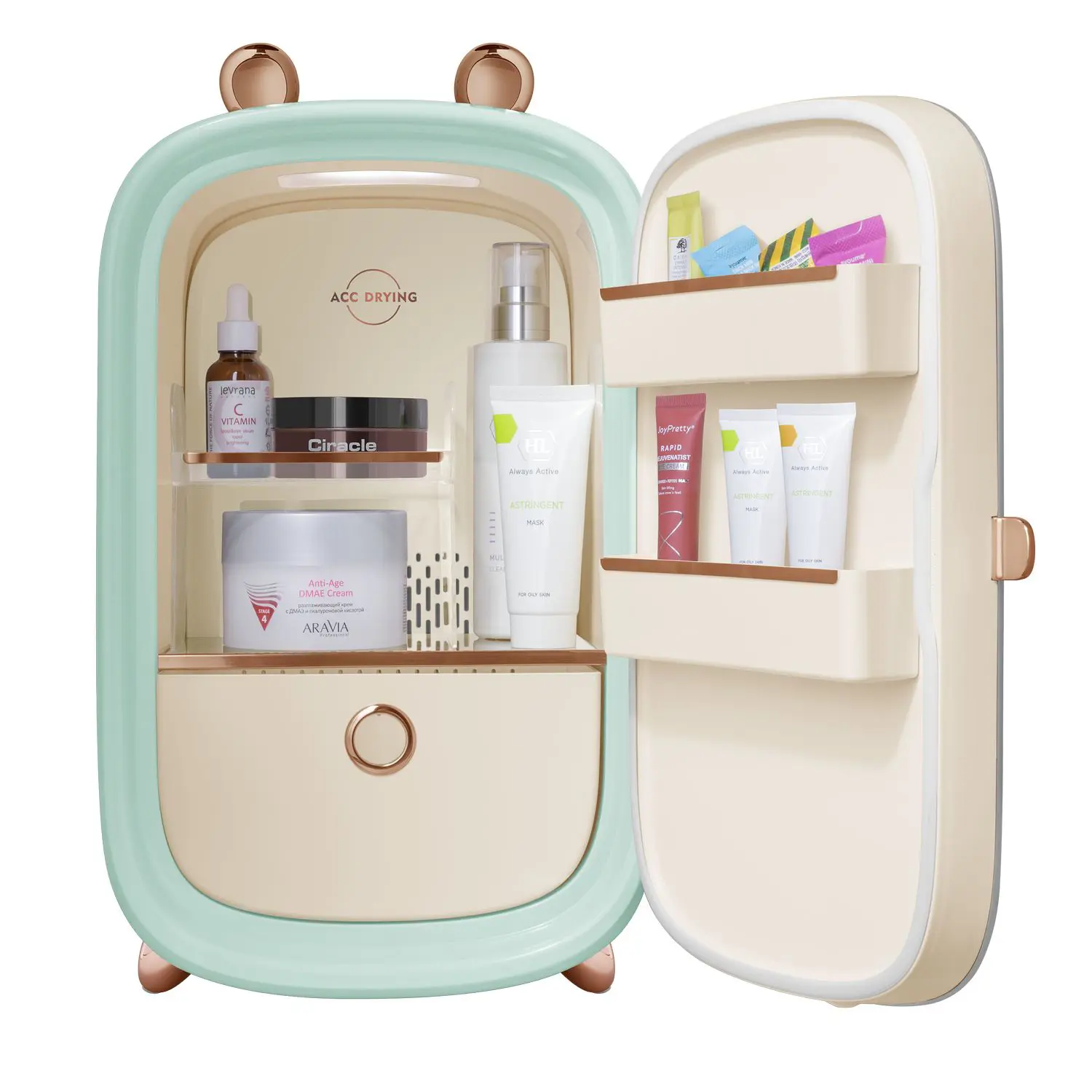 Изображение товара Холодильник для косметики Maunfeld MFF43GN 27x43 см цвет мятный