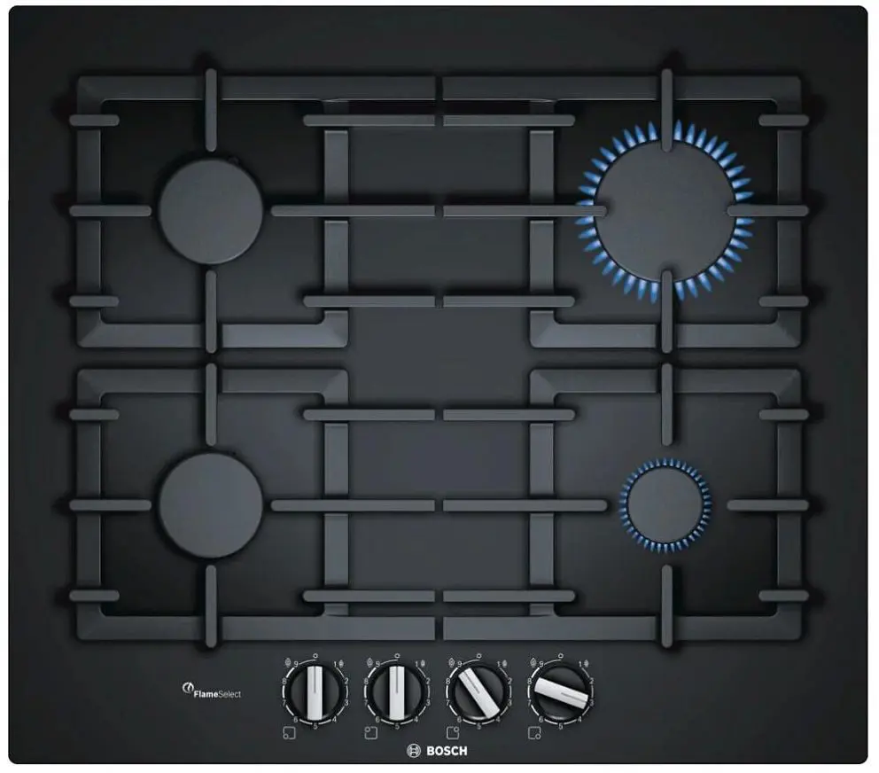 Изображение товара Газовая варочная панель Bosch PPP6A6B90 59 см 4 конфорки цвет черный