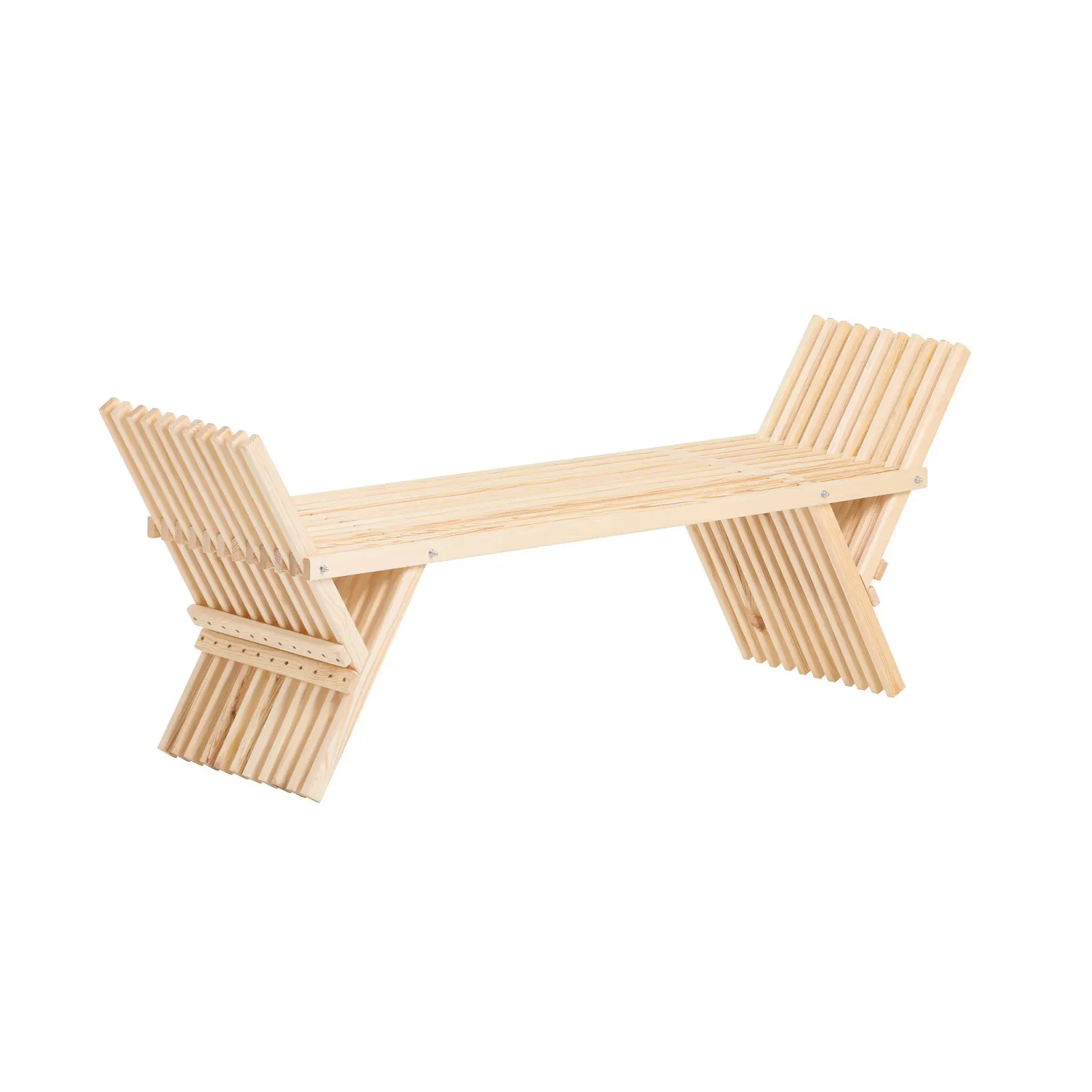 Изображение товара Скамья садовая Добропаровъ 150 см x 50 см x 50 см дерево бежевый