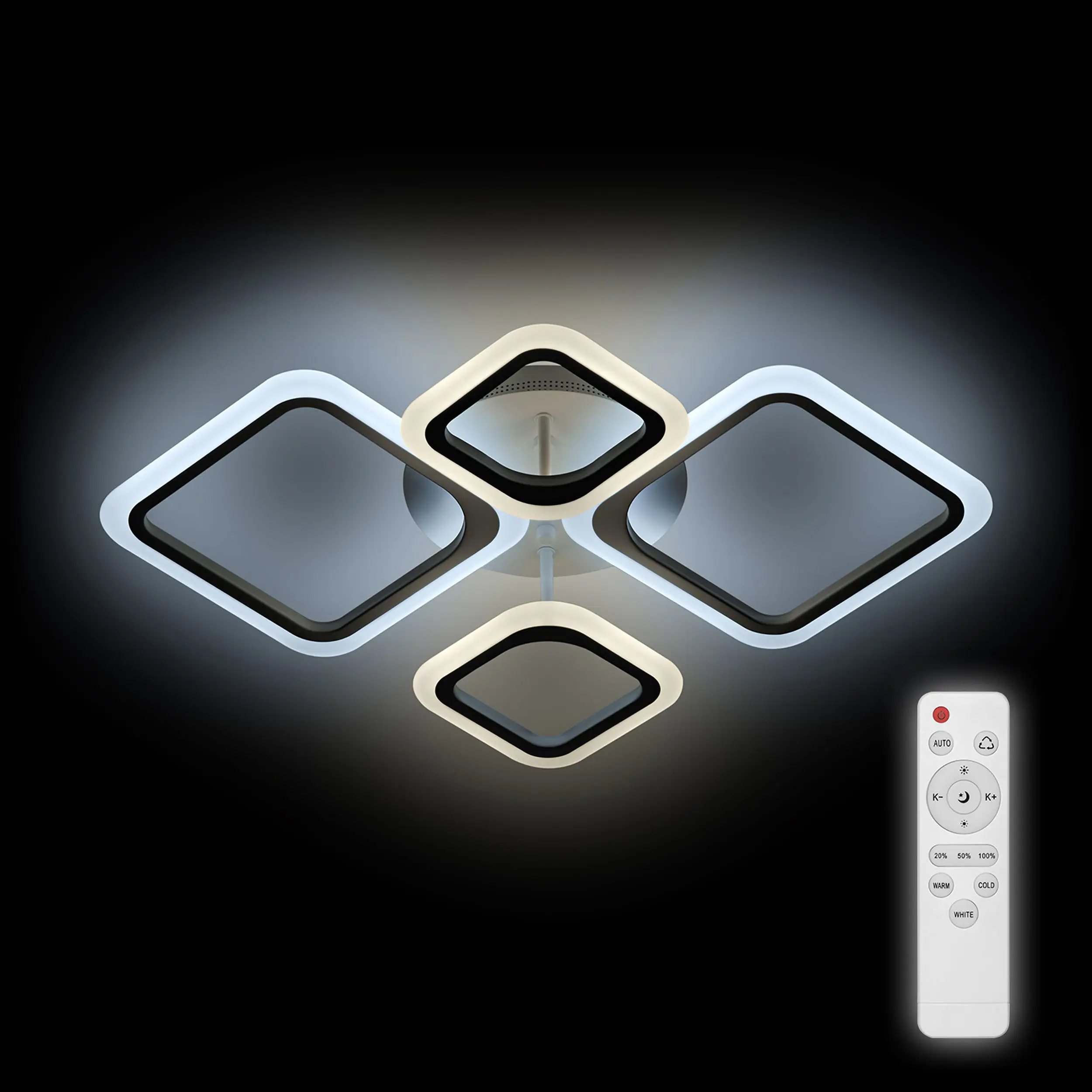 Изображение товара Люстра потолочная светодиодная RITTER 52033 7 Trivento 25 м² теплый белый свет цвет белый