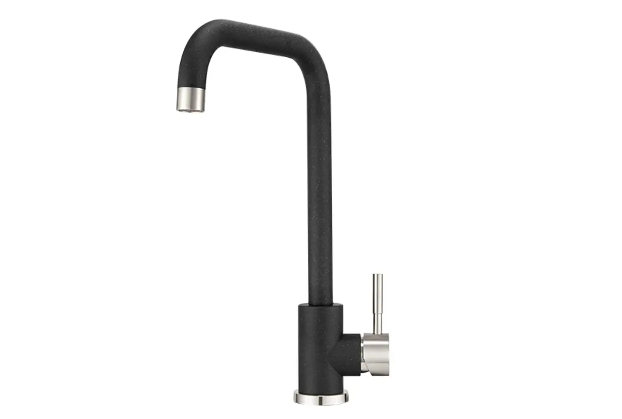 Изображение товара Смеситель для кухни однорычажный Granula 4033 излив 26.5 см цвет черный